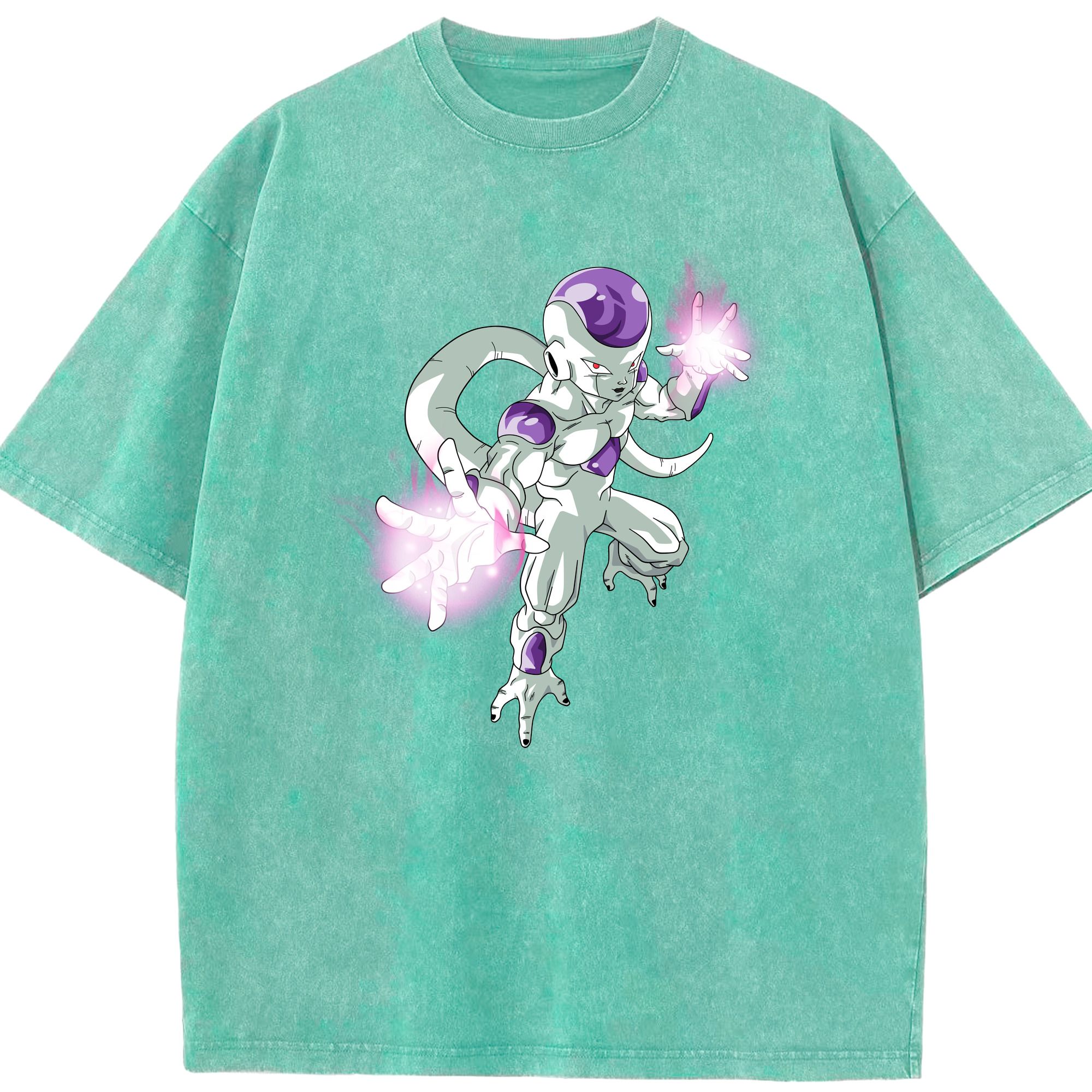 （画像用） ドラゴンボール フリーザ DRAGON BALL Frieza 綿100% ヴィンテージ風 半袖Tシャツ（フロントプリント）